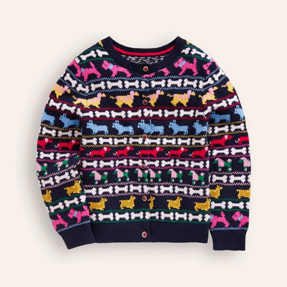 NWT Mini Boden Edie Fair Isle Cardigan